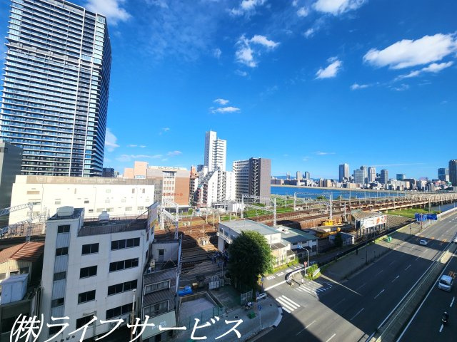 【展望】 | 淀川リバーサイドマンション | バルコニー／８階部分からの眺望につき良好です！