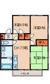 【間取り】 | エリームA棟
