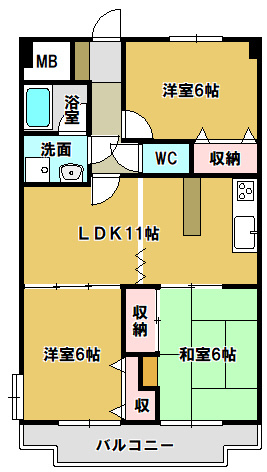 【間取り】 | コンフォ・トゥールⅡ