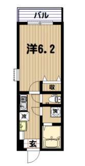 【間取り】 | サンフィールド新小岩 | 間取りです。