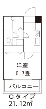 市川市妙典６丁目の賃貸マンションの間取り