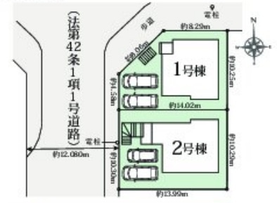 明石市大久保町高丘5丁目の区画図