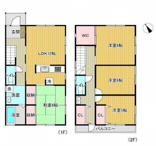 【仲介手数料０円】相模原市中央区相模原6丁目　中古戸建の間取り|相模原市中央区相模原6丁目　中古戸建
