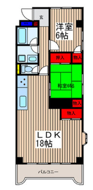 埼玉県春日部市大場　店舗付き一棟マンションの間取り
