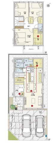 【間取り】 | 駿河区南八幡　新築戸建　D号地