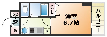 スワンズ神戸三宮イーストの間取り