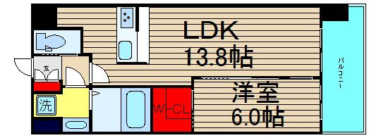 スプランディッド難波元町の間取り