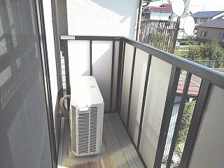 プラシード・カーサⅡのバルコニー|広々としたバルコニーです