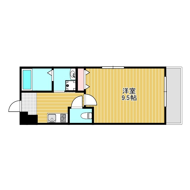 フジパレス末広町Ⅱ番館の間取り