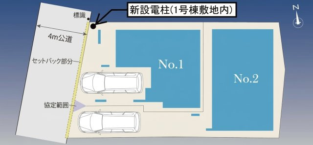 小金井市前原町4丁目 中央線 武蔵小金井駅 新築戸建の区画図