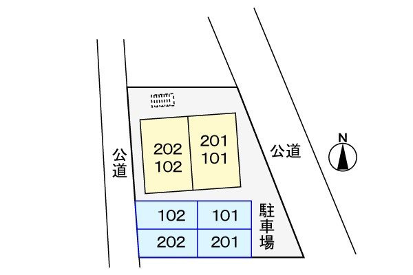 ハイツ　カマノ　　　刈谷市近郊の賃貸はクラスホーム刈谷店の駐車場