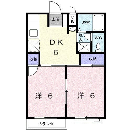 ハイツ　カマノ　　　刈谷市近郊の賃貸はクラスホーム刈谷店の間取り