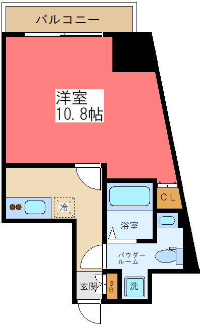 GENOVIA渋谷笹塚skygardenの間取り