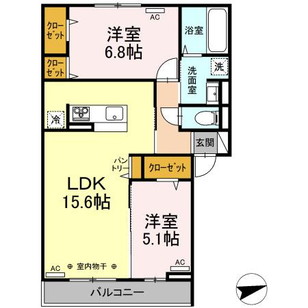 ル・スーリール田無の間取り
