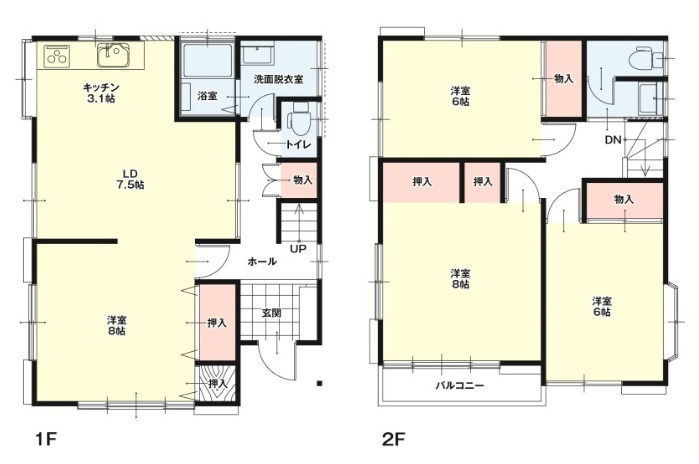加須市不動岡 1期 リフォーム物件の間取り|〇4LDK〇
全居室6帖以上！
内外装リフォーム済みです♪