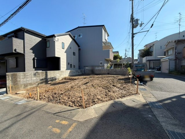 寺戸町西野辺　建築条件無し土地の外観