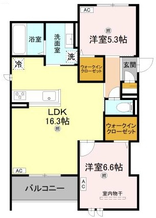 ENCHANTE大久保駅前の間取り