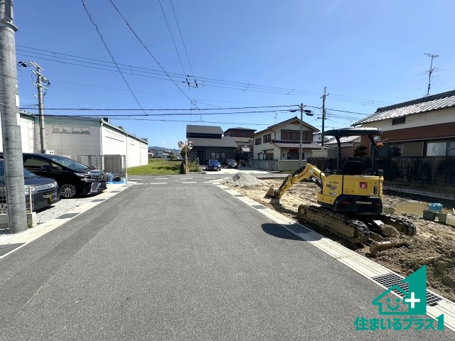 ●3(土)4(日)現地案内可能！　磯城郡田原本町保津　第3期　限定1邸の前面道路含む現地写真|周辺は閑静な住宅街です。前面道路もしっかりと有りますので車の出し入れも安心ですよ！
