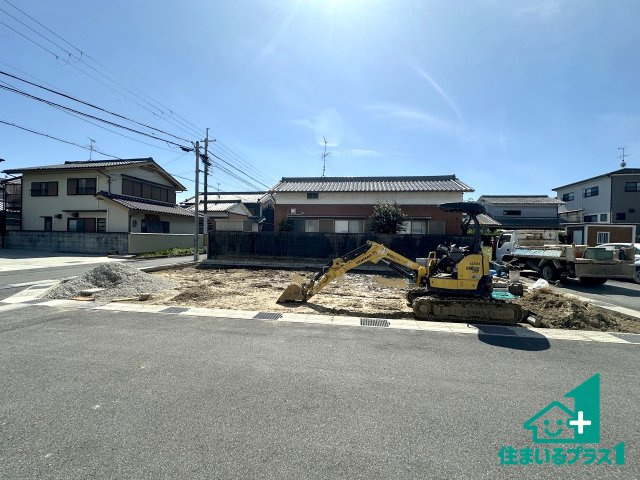●3(土)4(日)現地案内可能！　磯城郡田原本町保津　第3期　限定1邸の外観|建築中ですが現地を見ると分かる事もございますので、ぜひ一度現地をご覧ください。
