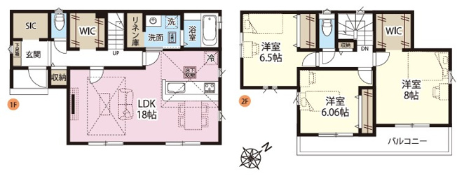 【間取り】 | GRAFARE北本市中丸 6期　新築住宅 | ≪2号棟≫