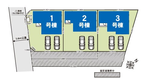 【区画図】 | GRAFARE北本市中丸 6期　新築住宅