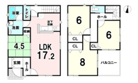 【20万円ｷｬｯｼｭﾊﾞｯｸ対象物件】クレーデルガーデン香芝市下田西第2 全2区画 1号棟の画像