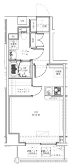 【間取り】 | ＧＥＮＯＶＩＡ森下Ⅱ
