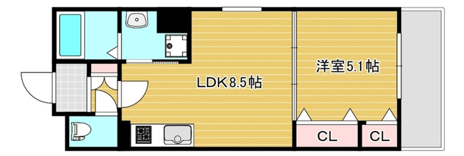 【間取り】 | セレニティ小若江B棟