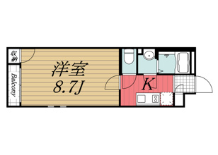 【間取り】 | クレイノアムール　Ⅲ | ※反転タイプもございます