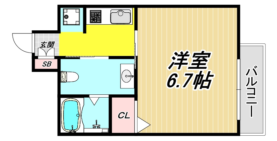 SWISS立花の間取り