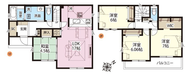 【間取り】 | GRAFARE北本市中丸 6期　新築住宅 | ≪3号棟≫