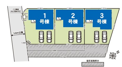 【区画図】 | GRAFARE北本市中丸 6期　新築住宅