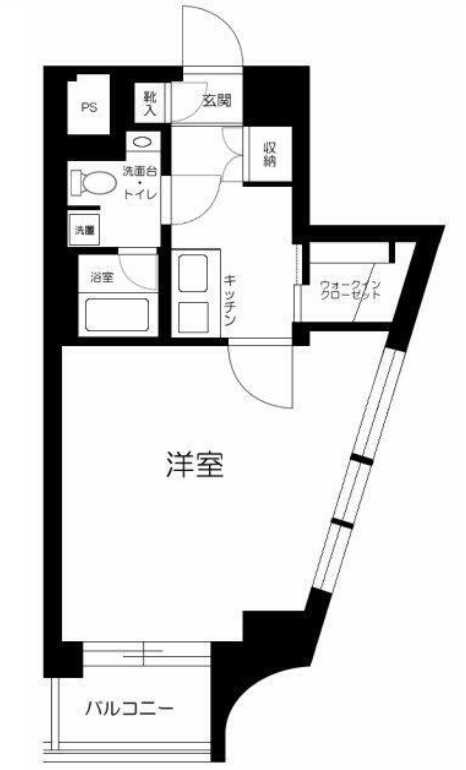 セントヒルズ池尻　駅近　分譲賃貸　高層階の間取り