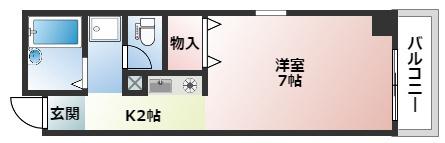 広島市西区庚午南１丁目の賃貸マンションの間取り