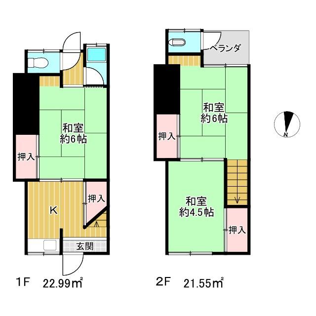 寝屋川市池田南町の間取り|間取り図と現況に相違がある場合現況を優先します。