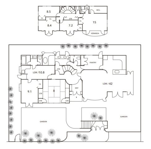 【間取り】 | 桂坂 大枝北沓掛町四丁目 一戸建 | 6SLDK+LDK