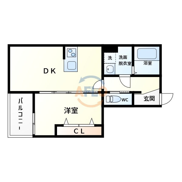 ユーコート四貫島の間取り