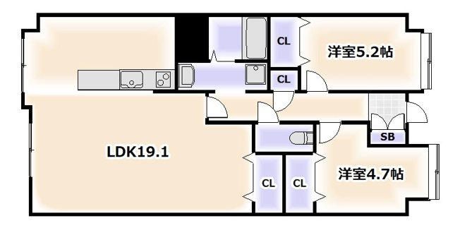【間取り】 | フロンティアタワー難波ＥＡＳＴ