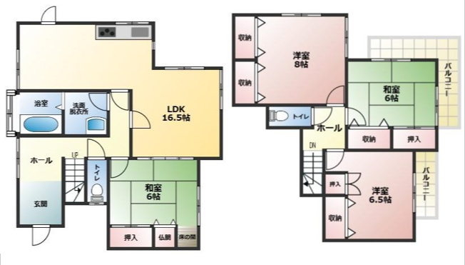 【間取り】 | 北区四方寄町