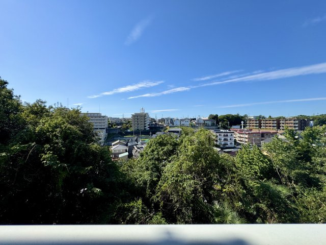中央区 蜆塚町の展望|バルコニーからの眺めになります。のどかな風景が日頃の疲れを癒してくれますね。