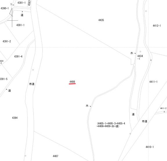 【区画図】 | 夏吉4408売地
