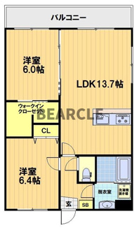【間取り】 | シャルレ7番館