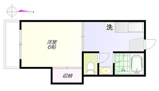 富士見荘新館の間取り