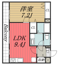 【間取り】 | リブリ・西登戸駅前