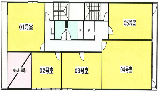 吹田市江坂町１丁目の店舗事務所の間取り