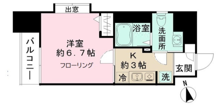 ミリアビタＮｏ．１５の間取り