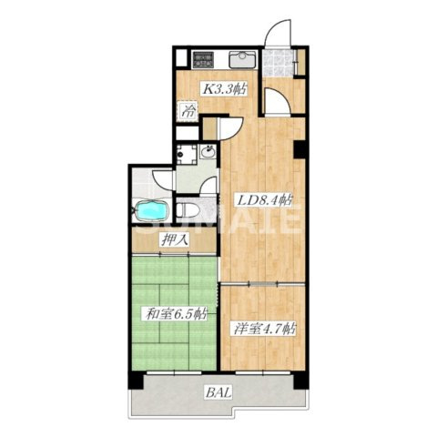 パレッヂ新小岩の間取り|間取りです