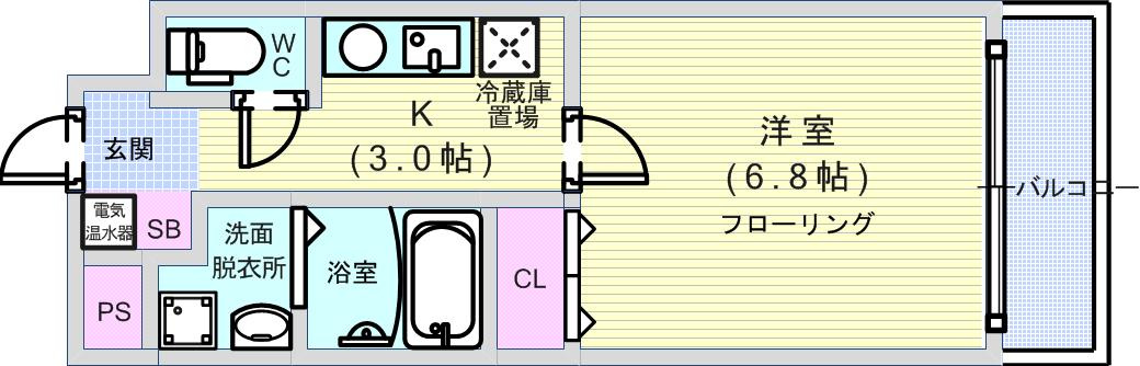 インペリアル豊中服部の間取り