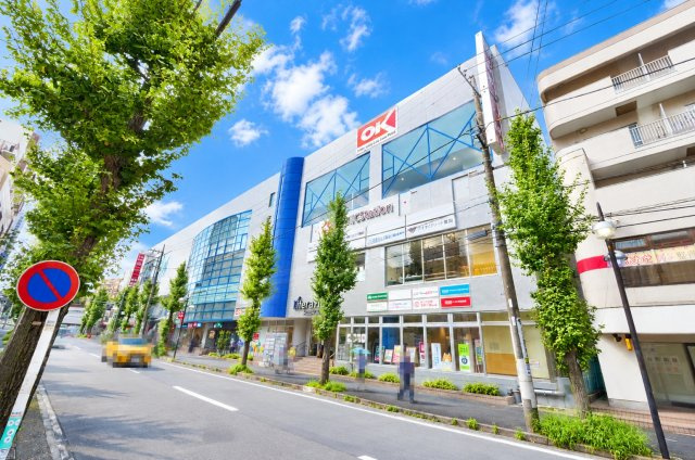 横浜市青葉区つつじが丘の中古マンションの周辺|オーケー青葉台店まで徒歩約9分