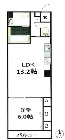 【間取り】 | ブラービ南船場